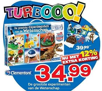 Promoties De grootste experimenten van de wetenschap - Clementoni - Geldig van 10/10/2014 tot 07/12/2014 bij Unikamp