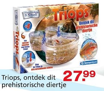 Promoties Triops, ontdek dit prehistorische diertje - Clementoni - Geldig van 10/10/2014 tot 07/12/2014 bij Unikamp