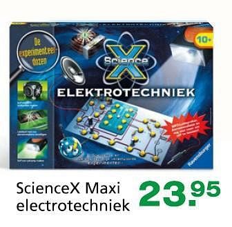 Promoties Sciencex maxi electrotechniek - Ravensburger - Geldig van 10/10/2014 tot 07/12/2014 bij Unikamp