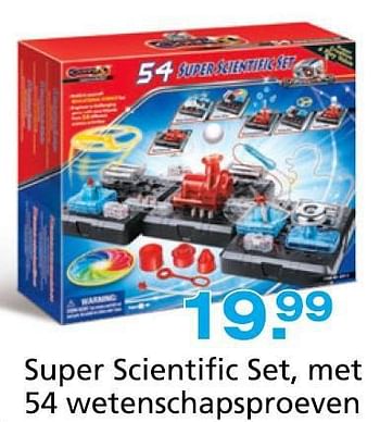 Promotions Super scientific set, met 54 wetenschapsproeven - Produit maison - Unikamp - Valide de 10/10/2014 à 07/12/2014 chez Unikamp