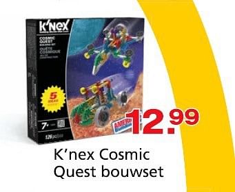 Promoties K`nex cosmic quest bouwset - K'Nex - Geldig van 10/10/2014 tot 07/12/2014 bij Unikamp