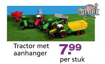 Promotions Tractor met aanhanger - Kids GLOBE - Valide de 10/10/2014 à 07/12/2014 chez Unikamp