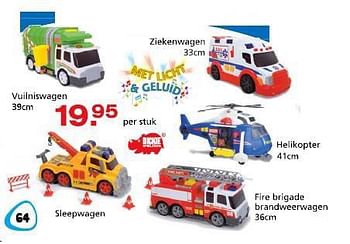 Promoties Vuilniswagen - Dickie - Geldig van 10/10/2014 tot 07/12/2014 bij Unikamp
