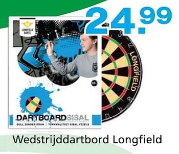 Promotions Wedstrijddartbord longfield - Produit maison - Unikamp - Valide de 10/10/2014 à 07/12/2014 chez Unikamp