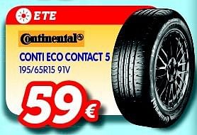 Promotions Continental conti eco contact 5 - Continental - Valide de 15/10/2014 à 09/11/2014 chez Auto 5