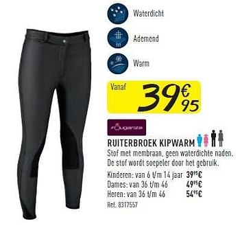 Promoties Ruiterbroek kipwarm - Fouganza - Geldig van 11/10/2014 tot 25/10/2014 bij Decathlon
