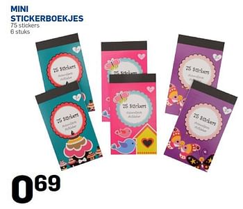 Promoties Mini stickerboekjes - Huismerk - Action - Geldig van 20/10/2014 tot 06/12/2014 bij Action