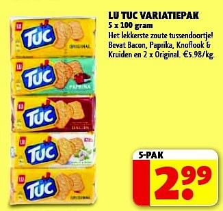 Promoties Lu tuc variatiepak - Lu - Geldig van 29/07/2014 tot 10/08/2014 bij Kruidvat