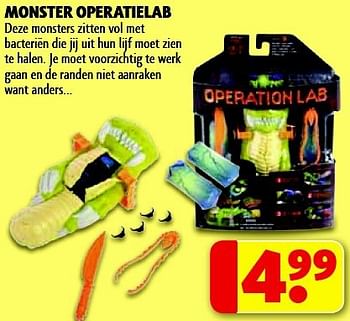 Promoties Monster operatielab - Monster - Geldig van 29/07/2014 tot 10/08/2014 bij Kruidvat
