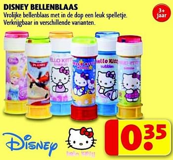 Promotions Disney bellenblaas - Disney - Valide de 29/07/2014 à 10/08/2014 chez Kruidvat