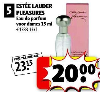 selecteer Defilé eigendom Estee Lauder Estée lauder pleasures eau de parfum - Promotie bij Kruidvat