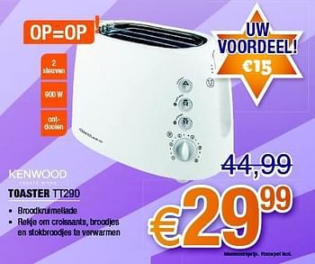 Promoties Kenwood toaster tt290 - Kenwood - Geldig van 01/11/2014 tot 30/11/2014 bij Expert