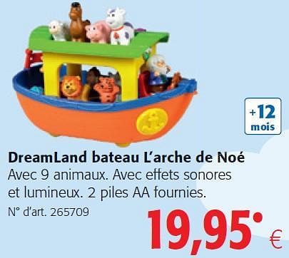 Produit maison Colruyt Dreamland bateau l arche de no En