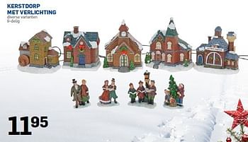 Promoties Kerstdorp met verlichting - Huismerk - Action - Geldig van 10/11/2014 tot 28/12/2014 bij Action