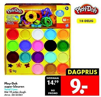 Promoties Play-doh super kleuren - Play-Doh - Geldig van 15/11/2014 tot 30/11/2014 bij Bart Smit