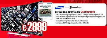 Promotions Samsung curved led 3d ultra hd ue55hu8500 - Samsung - Valide de 05/11/2014 à 29/11/2014 chez Selexion