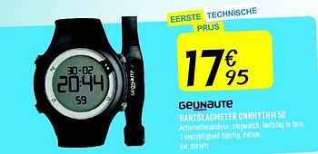 Promoties Hartslagmeter onrhythm 50 - Geunaute - Geldig van 08/11/2014 tot 05/12/2014 bij Decathlon