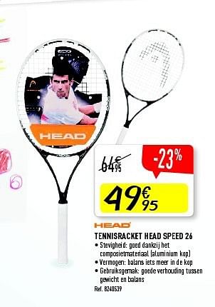 Promoties Tennisracket head speed 26 - Head - Geldig van 08/11/2014 tot 05/12/2014 bij Decathlon