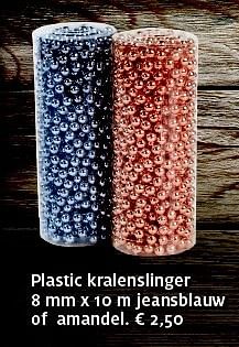 Promoties Plastic kralenslinger - Huismerk - Aveve - Geldig van 25/11/2014 tot 14/12/2014 bij Aveve