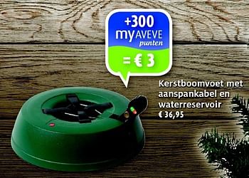 Promoties Kerstboomvoet met aanspankabel en waterreservoir - Huismerk - Aveve - Geldig van 25/11/2014 tot 14/12/2014 bij Aveve