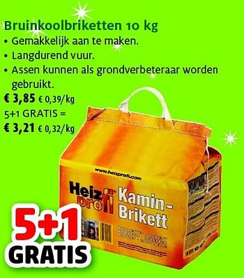 Promoties Bruinkoolbriketten - HeizPro - Geldig van 25/11/2014 tot 14/12/2014 bij Aveve