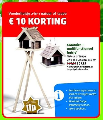 Promoties Staander + multifunctioneel huisje - Huismerk - Aveve - Geldig van 25/11/2014 tot 14/12/2014 bij Aveve