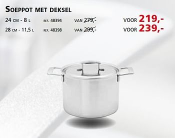 Promoties Soeppot met deksel - Demeyere - Geldig van 24/11/2014 tot 31/12/2014 bij Unikamp