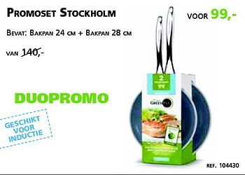 Promoties Promoset stockholm - Greenpan - Geldig van 24/11/2014 tot 31/12/2014 bij Unikamp