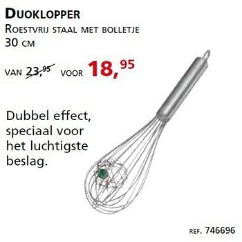 Promoties Duoklopper - Cuisipro - Geldig van 24/11/2014 tot 31/12/2014 bij Unikamp