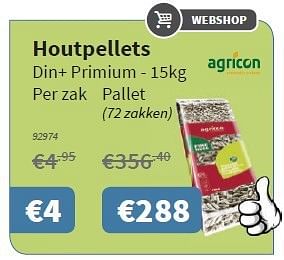 Promoties Houtpellets - Agricon - Geldig van 20/11/2014 tot 03/12/2014 bij Cevo Market