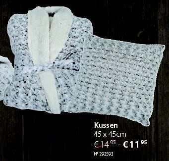 Promotions Kussen - Produit maison - Unikamp - Valide de 08/12/2014 à 04/01/2015 chez Unikamp