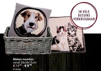 Promotions Rieten manden - Produit maison - Unikamp - Valide de 08/12/2014 à 04/01/2015 chez Unikamp