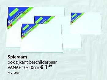 Promoties Spieraam - ArtCreation - Geldig van 08/12/2014 tot 04/01/2015 bij Unikamp