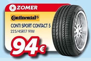 Promoties Conti sport contact 5 - Continental - Geldig van 08/12/2014 tot 04/01/2015 bij Auto 5