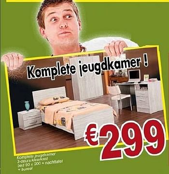 Promoties Komplete jeugdkamer - Huismerk - Belgica - Geldig van 01/12/2014 tot 31/12/2014 bij Belgica Meubelen