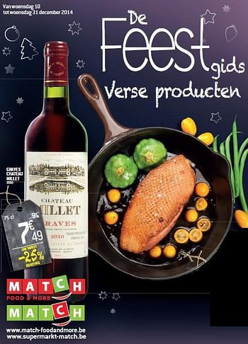 Promoties Graves chateau millet 2010 - Rode wijnen - Geldig van 10/12/2014 tot 31/12/2014 bij Match Food & More
