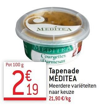 Promoties Tapenade meditea - MEDITEA - Geldig van 10/12/2014 tot 31/12/2014 bij Match Food & More