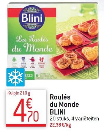 Promoties Roulés du monde blini - Blini - Geldig van 10/12/2014 tot 31/12/2014 bij Match Food & More