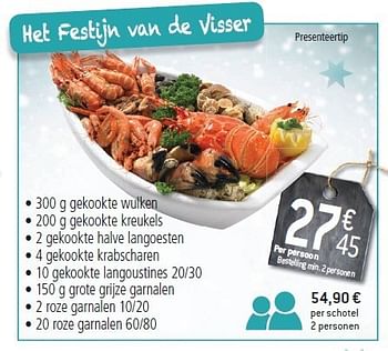 Promotions Het festijn van de visser - Produit maison - Match - Valide de 10/12/2014 à 31/12/2014 chez Match Food & More