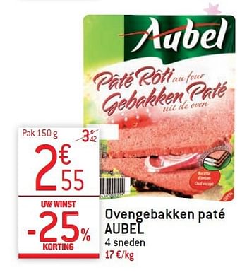 Promoties Ovengebakken paté aubel - Aubel - Geldig van 10/12/2014 tot 31/12/2014 bij Match Food & More