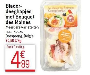 Promoties Bladerdeeghapjes met bouquet des moines - Huismerk - Match - Geldig van 10/12/2014 tot 31/12/2014 bij Match Food & More