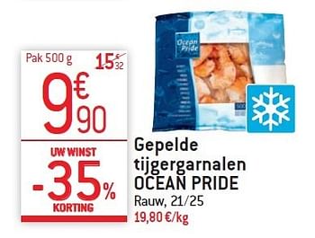 Promoties Gepelde tijgergarnalen ocean pride - Ocean Pride - Geldig van 10/12/2014 tot 31/12/2014 bij Match Food & More