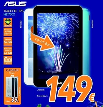 Promotions Asus tablette me176cx - Asus - Valide de 08/12/2014 à 31/12/2014 chez Krefel