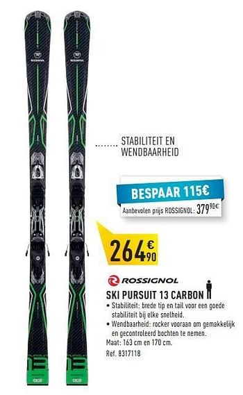 Promoties Ski pursuit 13 carbon - Rossignol - Geldig van 06/12/2014 tot 24/12/2014 bij Decathlon