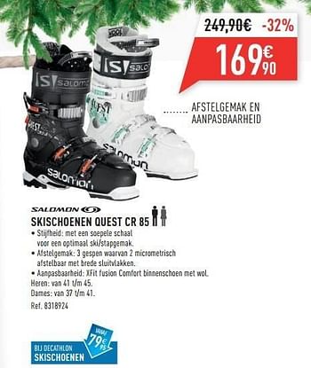 Promoties Skischoenen quest cr 85 - Salomon - Geldig van 06/12/2014 tot 24/12/2014 bij Decathlon