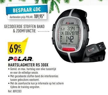 Promoties Hartslagmeter rs 300x - Polar - Geldig van 06/12/2014 tot 24/12/2014 bij Decathlon