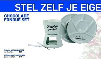 Promoties Chocolade fondueset - Huismerk - Action - Geldig van 08/12/2014 tot 24/12/2014 bij Action
