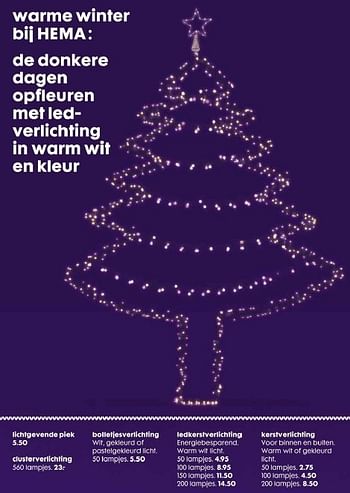 Promoties Lichtgevende piek - Huismerk - Hema - Geldig van 10/12/2014 tot 31/12/2014 bij Hema