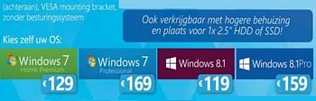 Promoties Microsoft windows 7 - Microsoft - Geldig van 01/12/2014 tot 06/01/2015 bij Compudeals