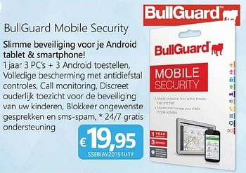 Promoties Bull guard mobile security - Bullguard - Geldig van 01/12/2014 tot 06/01/2015 bij Compudeals